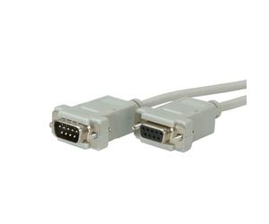 VALUE Câble Série RS232 DB9 Mâle/Femelle 3m Gris - Réf: 11.99.6233 - Câble DB9 M/F 3 mètres, Connecteurs DB-9 Mâle vers DB-9 Femelle, Câble Gris