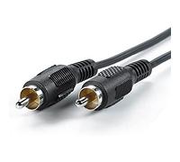 Value Câble Simplex mâle vers fiche RCA 10 m Noir