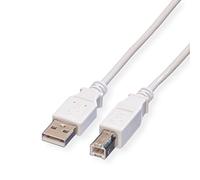 Value Câble USB USB 2.0 USB-A mâle, USB-B mâle 3.00 m blanc blindé 11.99.8831