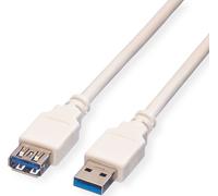 VALUE Câble USB 3.2 Gen 1, type A-A, ST/BU, blanc, 1,8 m