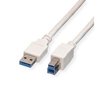 VALUE Câble USB 3.2 Gen 1, type A-B, blanc, 3 m