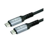 Value Câble USB-C USB4™ USB-C® mâle 0.50 m noir blindé 11.99.9088