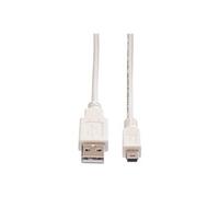 VALUE - Câble USB - USB (M) pour mini USB type B (M) - USB 2.0 - 3 m - blanc