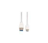 VALUE - Câble USB - USB type A (M) pour 24 pin USB-C (M) - USB 3.1 - 5 V - 900 mA - 50 cm - blanc