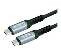 Value Câble USB USB4™ USB-C® mâle, USB-C® mâle 1.00 m noir blindé 11.99.9086