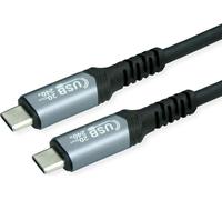 VALUE Câble USB4 Gen2x2, C-C, ST/ST, 20Gbit/s, 240W, noir, 2 m