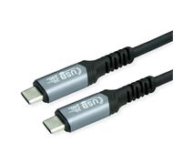 Value Câble USB4 Gen2x2, C-C, ST/ST, 20Gbit/s, 240W, noir, 2 m