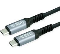 VALUE Câble USB4 Gen3x2, C-C, M/M, 8K UHD-2, 40Gbit/s, 240W, noir, 0,5 m