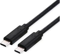 VALUE Câble USB4 Gen3x2, C-C, ST/ST, 40Gbit/s, 100W, noir, 1 m