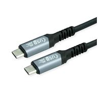 Value Câble USB4 Gen3x2 C-C St/St 40 Gbit/s 240W Noir 0,5 m
