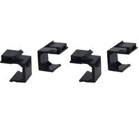 Value Cache pour Prise Keystone, 10 pièces/lot, Noir (Lot de 2)