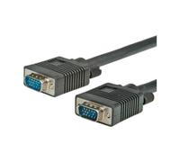 Value, Cavo VGA, 2 m, D-Sub, Maschio-Maschio, Nero