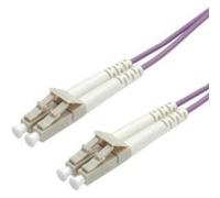 VALUE Câble FO 50/125µm, LC/LC, OM4, violet, 15 m