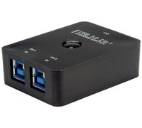 VALUE Commutateur Manuel USB 3.2 Gen 1 | 2 Ports | Commutateur de Partage USB Manuel pour accéder à Deux Ordinateurs différents sur Un périphérique USB.