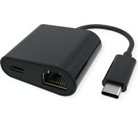 VALUE Convertisseur USB 3.2 Gen 2 Type C vers Gigabit Ethernet + 1x port PD, 100W