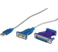 VALUE Convertisseur USB / Série, turquoise, 1,8 m