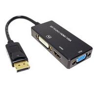 VALUE - Convertisseur vidéo - DisplayPort - VGA, DVI, HDMI - noir Noir