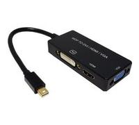 Câble adaptateur Value Mini-Display / DVI Fiche mâle Mini DisplayPort, Prise femelle DVI-I 18+5 pôles 0.10 m noir 12.99.3154 Câble DisplayPort