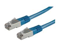 VALUE Cordon LAN Cat 6 Cable réseau S-FTP Ethernet avec connecteur RJ45 bleu 0,5 m