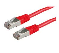 VALUE Cordon Cat.6 S/FTP (PiMF) confectionné rouge 0,5m