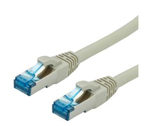 VALUE Cordon de Brassage Cat.6a S/FTP 10 Gigabit - RJ-45 mâle blindé - Gris - Longueur 20m - Impédance 100 Ohm - Norme de câblage EIA/TIA 568