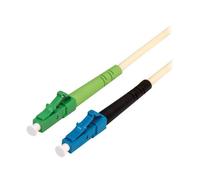 VALUE - Cordon de raccordement - mode unique LC/UPC pour mode unique LC/APC - 5 m - fibre optique - simplex - 9 / 125 micromètres - OS2 - ivoire