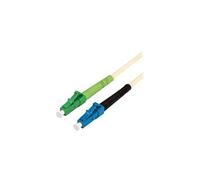 VALUE - Cordon de raccordement - mode unique LC/UPC pour mode unique LC/APC - 5 m - fibre optique - simplex - 9 / 125 micromètres - OS2 - ivoire