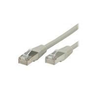 VALUE - Cordon de raccordement - RJ-45 (M) pour RJ-45 (M) - 1.5 m - SFTP - CAT 6e - moulé, bloqué - gris