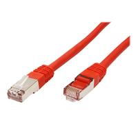 VALUE - Cordon de raccordement - RJ-45 (M) pour RJ-45 (M) - 1.5 m - SFTP, PiMF - CAT 6 - moulé, bloqué - rouge
