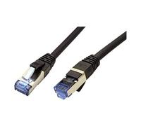 VALUE - Cordon de raccordement - RJ-45 (M) pour RJ-45 (M) - 1.5 m - SFTP, PiMF - CAT 6a - sans halogène, moulé, sans crochet, bloqué - noir