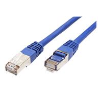 VALUE - Cordon de raccordement - RJ-45 (M) pour RJ-45 (M) - 1 m - pairs in metal foil (PiMF) - CAT 6 - démarré - bleu