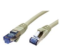 VALUE - Cordon de raccordement - RJ-45 (M) pour RJ-45 (M) - 1 m - SFTP - CAT 6a - bloqué - gris