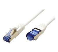 VALUE - Cordon de raccordement - RJ-45 (M) pour RJ-45 (M) - 1 m - SFTP, PiMF - CAT 6a - sans halogène, moulé, sans crochet, bloqué - blanc