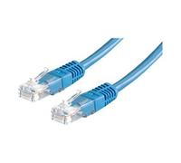 VALUE - Cordon de raccordement - RJ-45 (M) pour RJ-45 (M) - 1 m - UTP - CAT 6 - moulé, bloqué - bleu
