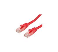 VALUE - Cordon de raccordement - RJ-45 (M) pour RJ-45 (M) - 1 m - UTP - CAT 6 - sans halogène, moulé, solide - rouge