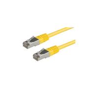 VALUE - Cordon de raccordement - RJ-45 (M) pour RJ-45 (M) - 10 m - pairs in metal foil (PiMF) - CAT 6 - démarré - jaune