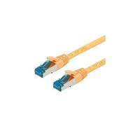 VALUE - Cordon de raccordement - RJ-45 (M) pour RJ-45 (M) - 10 m - SFTP, PiMF - CAT 6a - sans halogène, moulé, sans crochet, bloqué - jaune