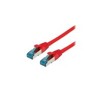 Cordon VALUE Cat.6A (Classe EA) / 10 Gigabit S/FTP, LSOH, rouge, 15 m