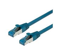 VALUE - Cordon de raccordement - RJ-45 (M) pour RJ-45 (M) - 2 m - SFTP, PiMF - CAT 6a - sans halogène, moulé, sans crochet, bloqué - bleu