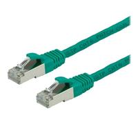 VALUE - Cordon de raccordement - RJ-45 (M) pour RJ-45 (M) - 2 m - SFTP, PiMF - CAT 6e - sans halogène, moulé, sans crochet, bloqué - vert