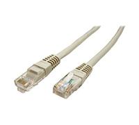 VALUE - Cordon de raccordement - RJ-45 (M) pour RJ-45 (M) - 2 m - UTP - CAT 5e - moulé - gris