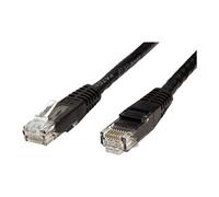 VALUE - Cordon de raccordement - RJ-45 (M) pour RJ-45 (M) - 2 m - UTP - CAT 6 - moulé, bloqué - noir