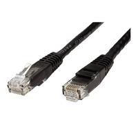 VALUE - Cordon de raccordement - RJ-45 (M) pour RJ-45 (M) - 2 m - UTP - CAT 6 - moulé, bloqué - noir