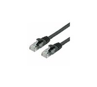 VALUE Cordon LAN Cat 6A Component Level | Câble réseau UTP Ethernet avec connecteur RJ45 | noir 2 m