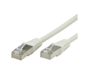 VALUE - Cordon de raccordement - RJ-45 (M) pour RJ-45 (M) - 3 m - FTP - CAT 5e - moulé - gris