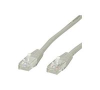 VALUE - Cordon de raccordement - RJ-45 (M) pour RJ-45 (M) - 3 m - UTP - CAT 6 - moulé, bloqué - gris