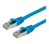 VALUE - Cordon de raccordement - RJ-45 (M) pour RJ-45 (M) - 5 m - SFTP, PiMF - CAT 6 - sans halogène, moulé, sans crochet, bloqué - bleu