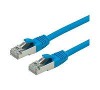 VALUE - Cordon de raccordement - RJ-45 (M) pour RJ-45 (M) - 5 m - SFTP, PiMF - CAT 6 - sans halogène, moulé, sans crochet, bloqué - bleu