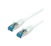 VALUE - Cordon de raccordement - RJ-45 (M) pour RJ-45 (M) - 5 m - SFTP, PiMF - CAT 6a - sans halogène, moulé, sans crochet, bloqué - blanc