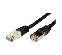 VALUE - Cordon de raccordement - RJ-45 (M) pour RJ-45 (M) - 50 cm - SFTP, PiMF - CAT 6 - moulé, bloqué - noir